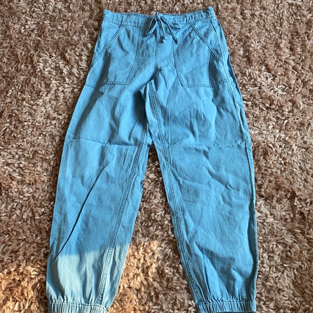 Jcrew chambray joggers
